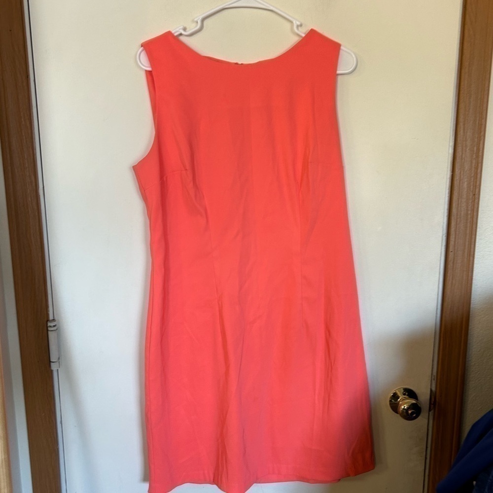 Alxy Dress 14 peachy pink colored career work dress